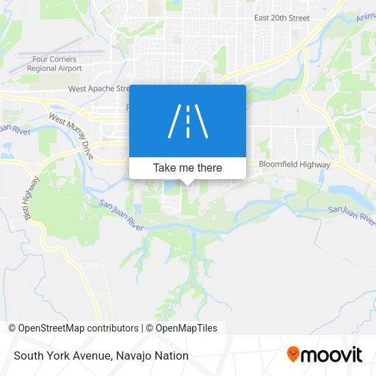 South York Avenue map