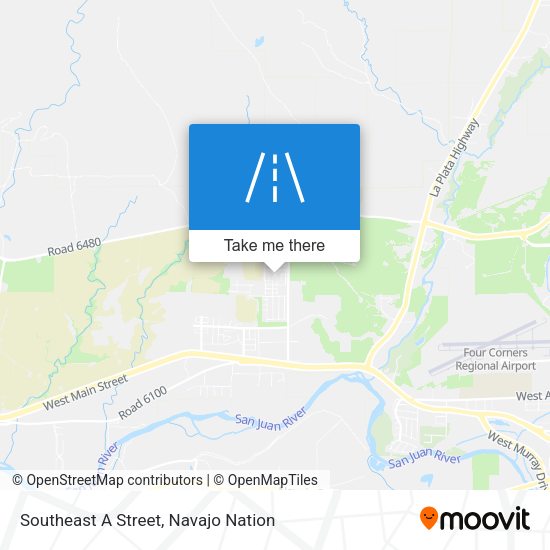 Southeast A Street map