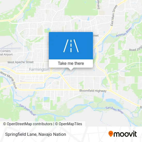 Springfield Lane map