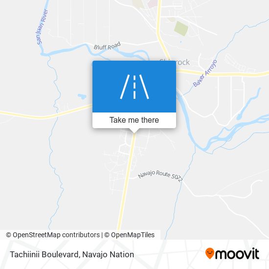 Tachiinii Boulevard map
