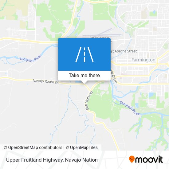 Mapa de Upper Fruitland Highway