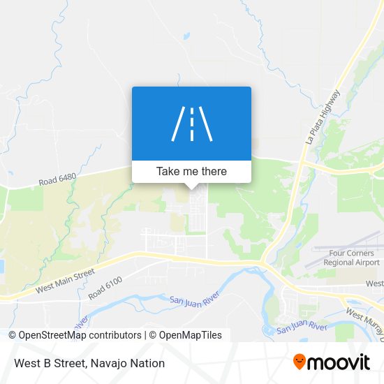 Mapa de West B Street