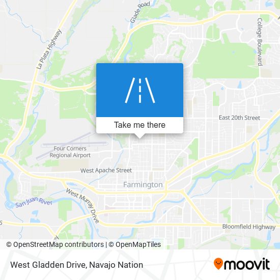 West Gladden Drive map