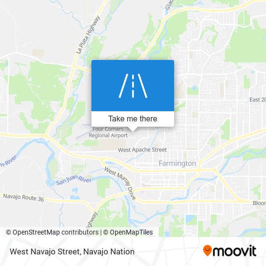 West Navajo Street map