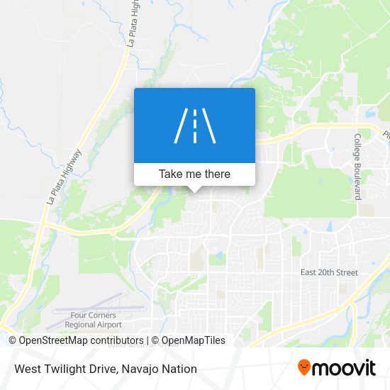 West Twilight Drive map
