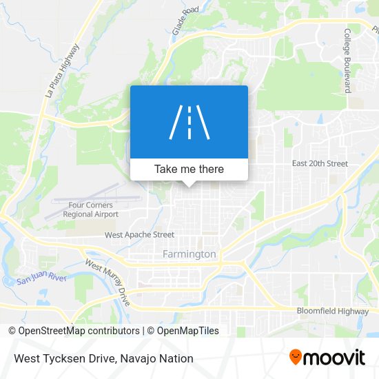 West Tycksen Drive map