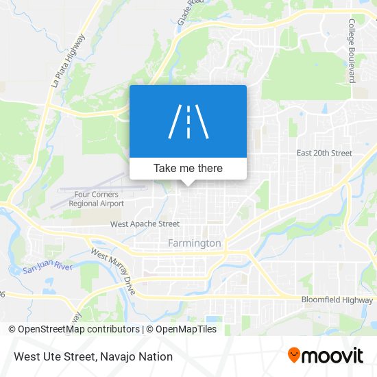 West Ute Street map