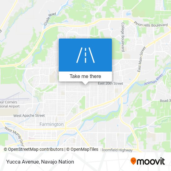 Yucca Avenue map