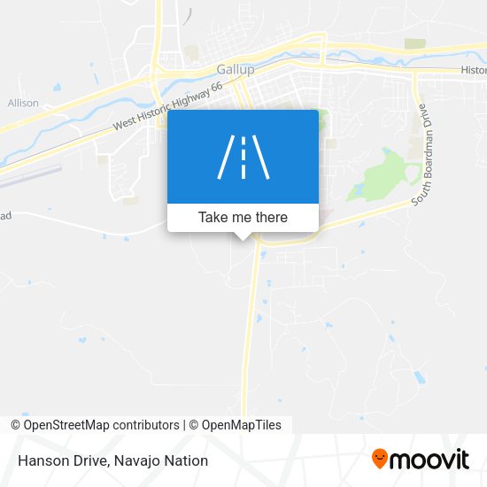 Hanson Drive map