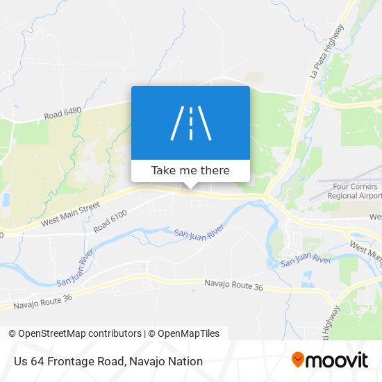 Mapa de Us 64 Frontage Road