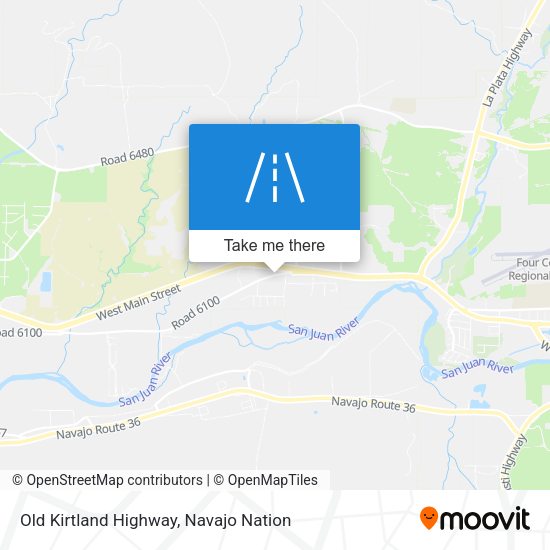 Old Kirtland Highway map