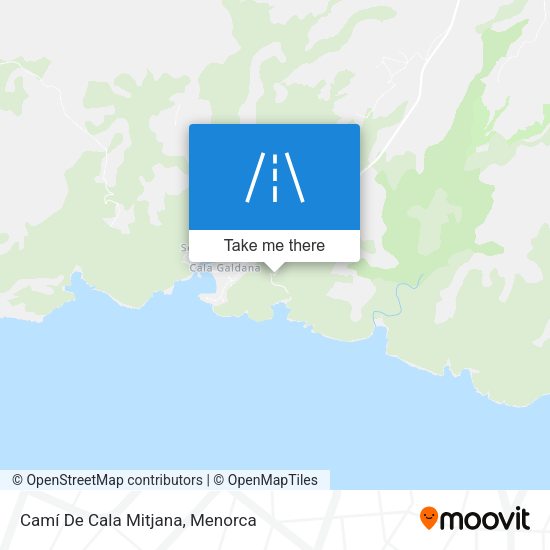 Camí De Cala Mitjana map