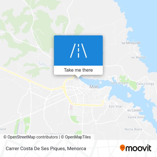 Carrer Costa De Ses Piques map