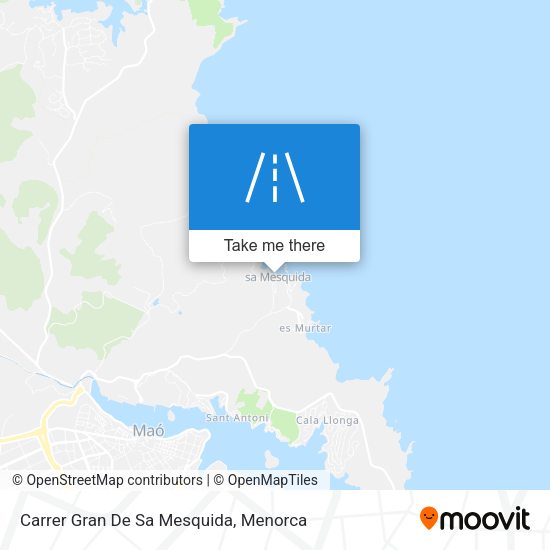 Carrer Gran De Sa Mesquida map