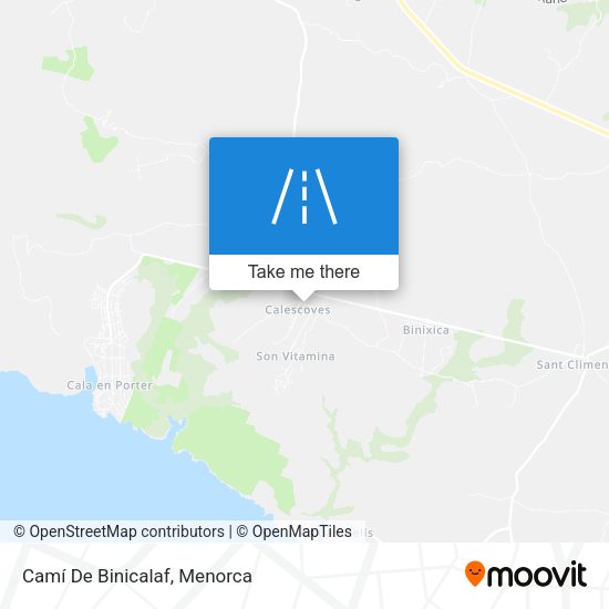 Camí De Binicalaf map