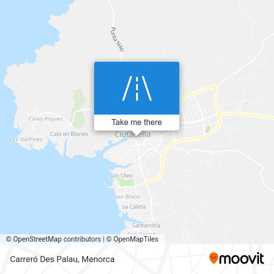 Carreró Des Palau map