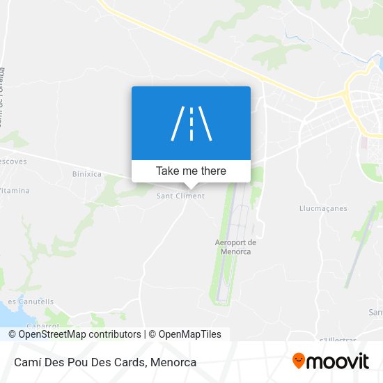 Camí Des Pou Des Cards map
