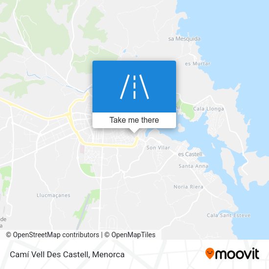 Camí Vell Des Castell map
