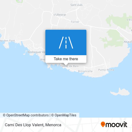 Camí Des Llop Valent map