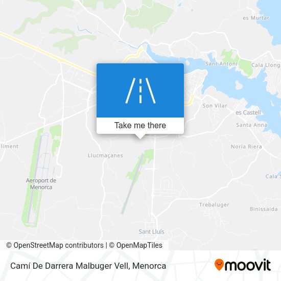 Camí De Darrera Malbuger Vell map