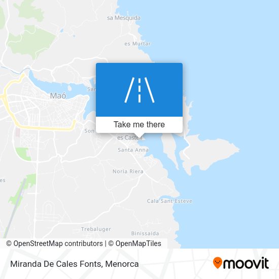 Miranda De Cales Fonts map