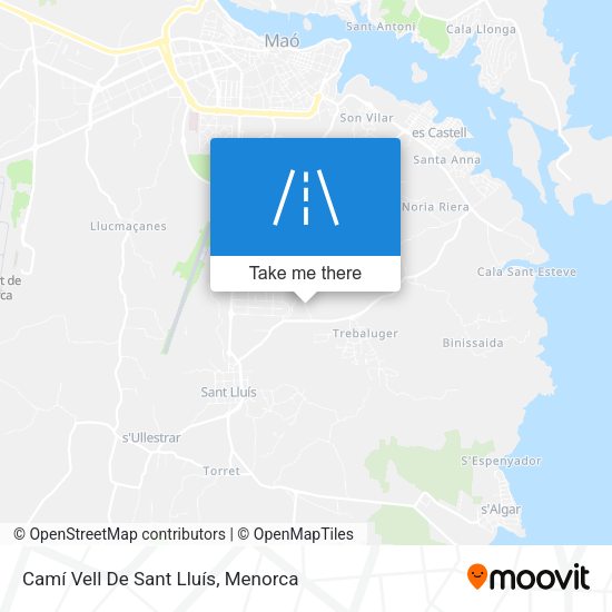 Camí Vell De Sant Lluís map