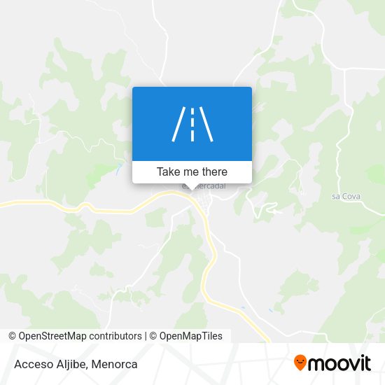 Acceso Aljibe map