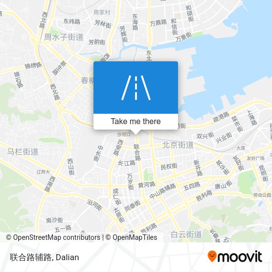 联合路辅路 map