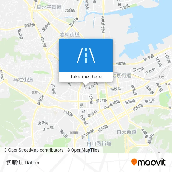 抚顺街 map