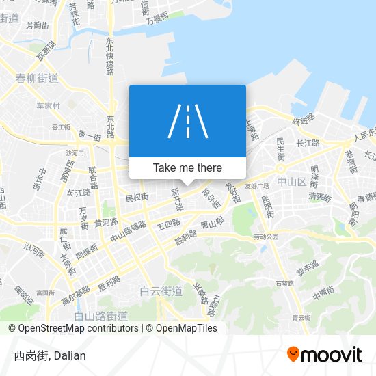 西岗街 map