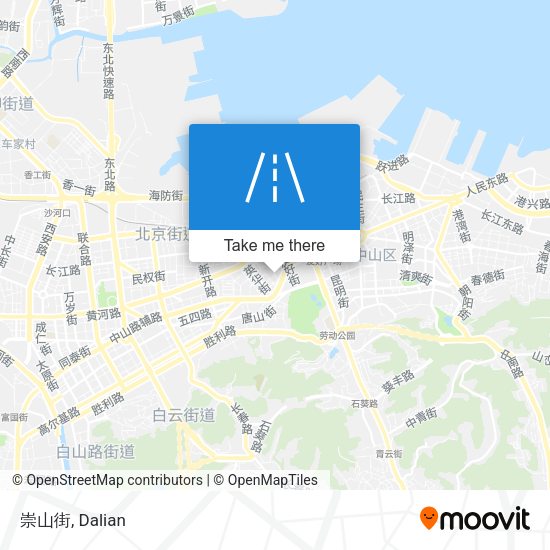 崇山街 map