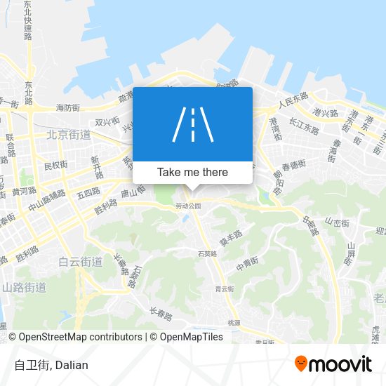 自卫街 map