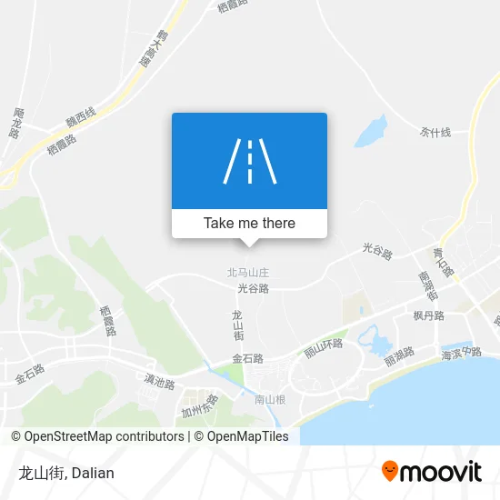 龙山街 map
