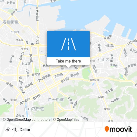 乐业街 map