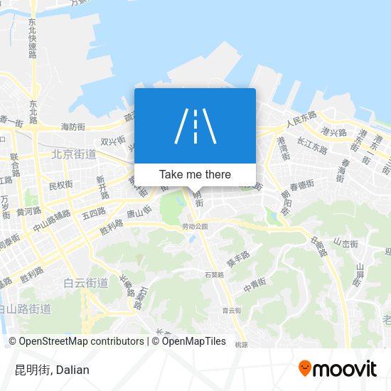 昆明街 map