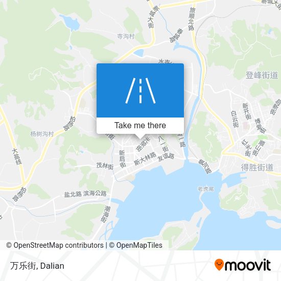 万乐街 map