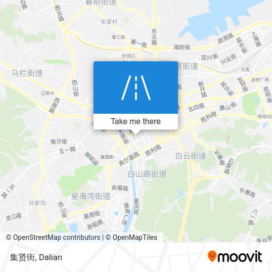 集贤街 map