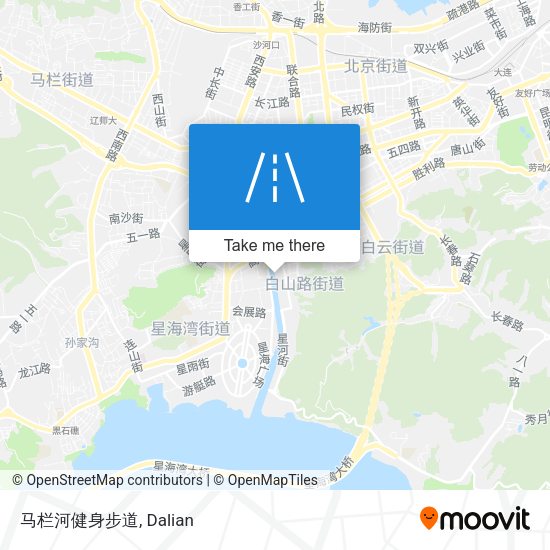 马栏河健身步道 map