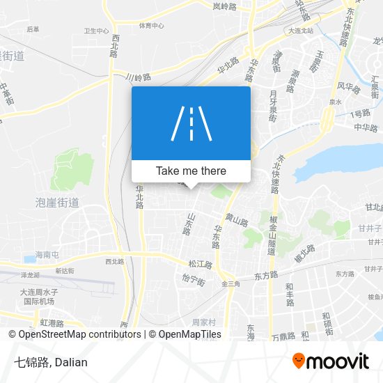 七锦路 map