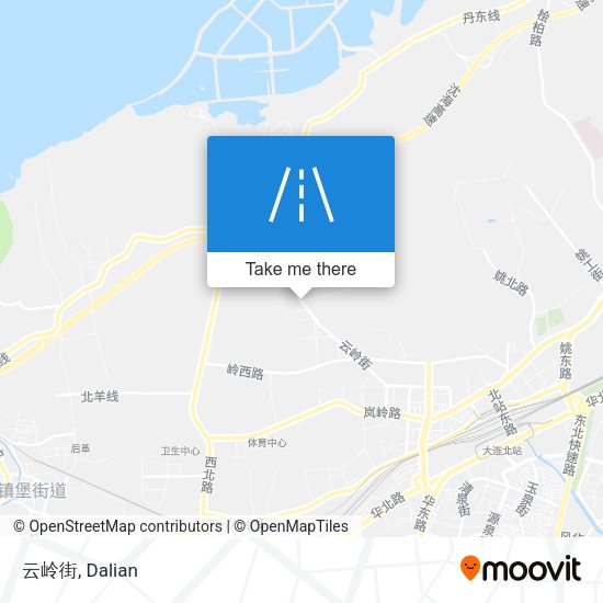 云岭街 map
