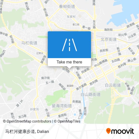 马栏河健康步道 map