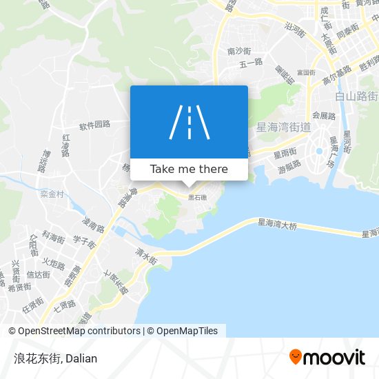 How to get to 浪花东街in 沙河口区by Bus or Metro?