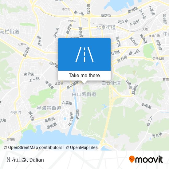 莲花山路 map