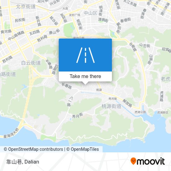 靠山巷 map