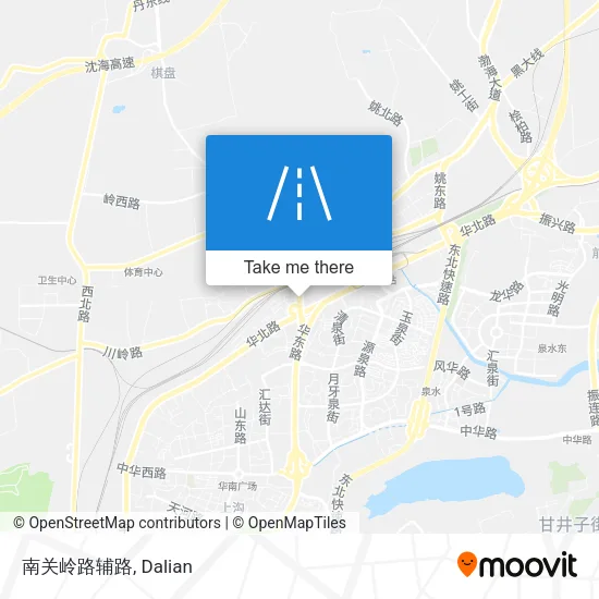 南关岭路辅路 map