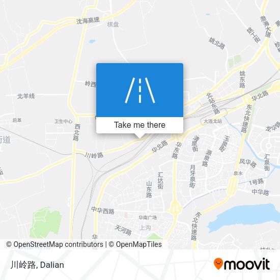 川岭路 map