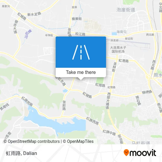 虹雨路 map