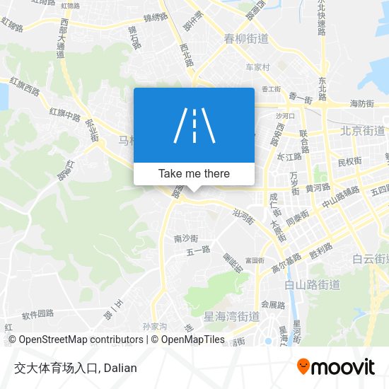 交大体育场入口 map