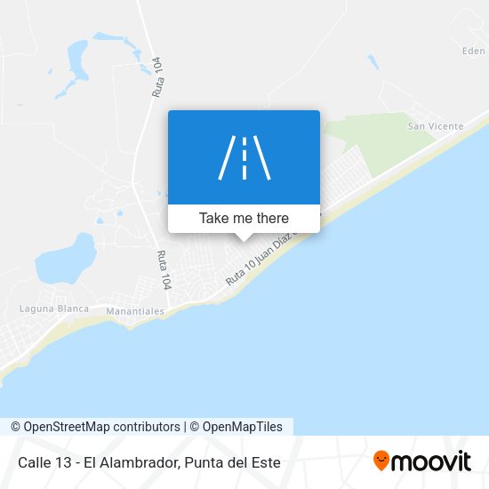 Mapa de Calle 13 - El Alambrador