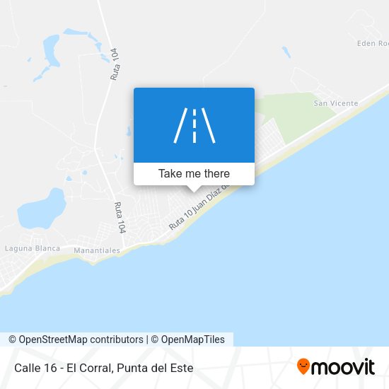 Calle 16 - El Corral map